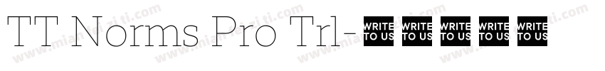 TT Norms Pro Trl字体转换